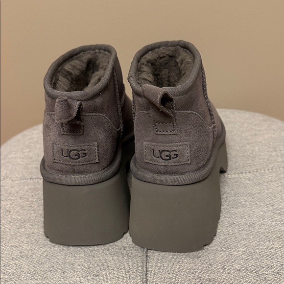 UGG Women\'s Dark Gray Platform Boots
